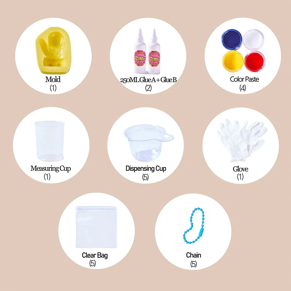 Glove Taba Squishy DIY Mold Set — photo 4