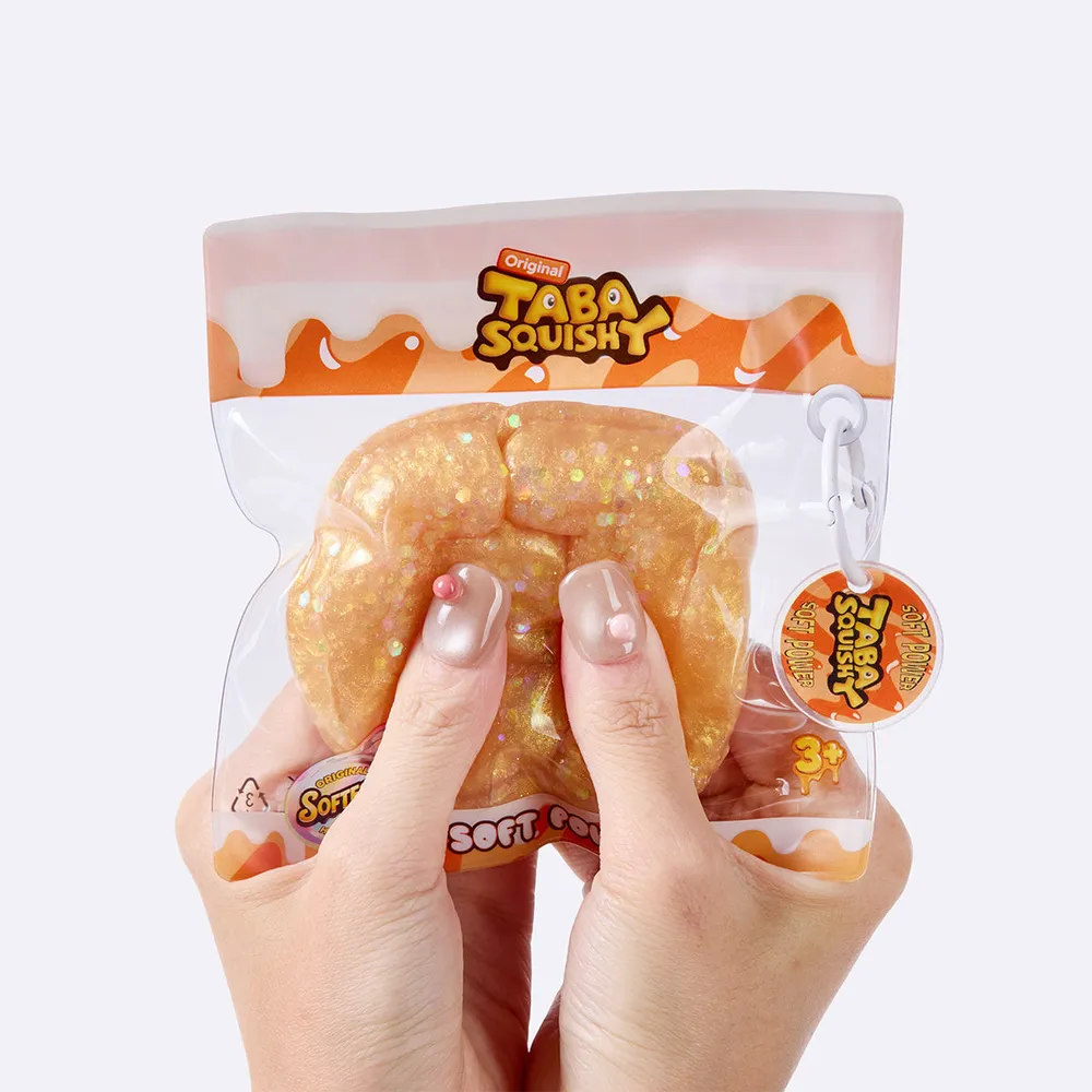 Gold Chunky Glitter Six Seven 67 Taba Squishy — photo 4