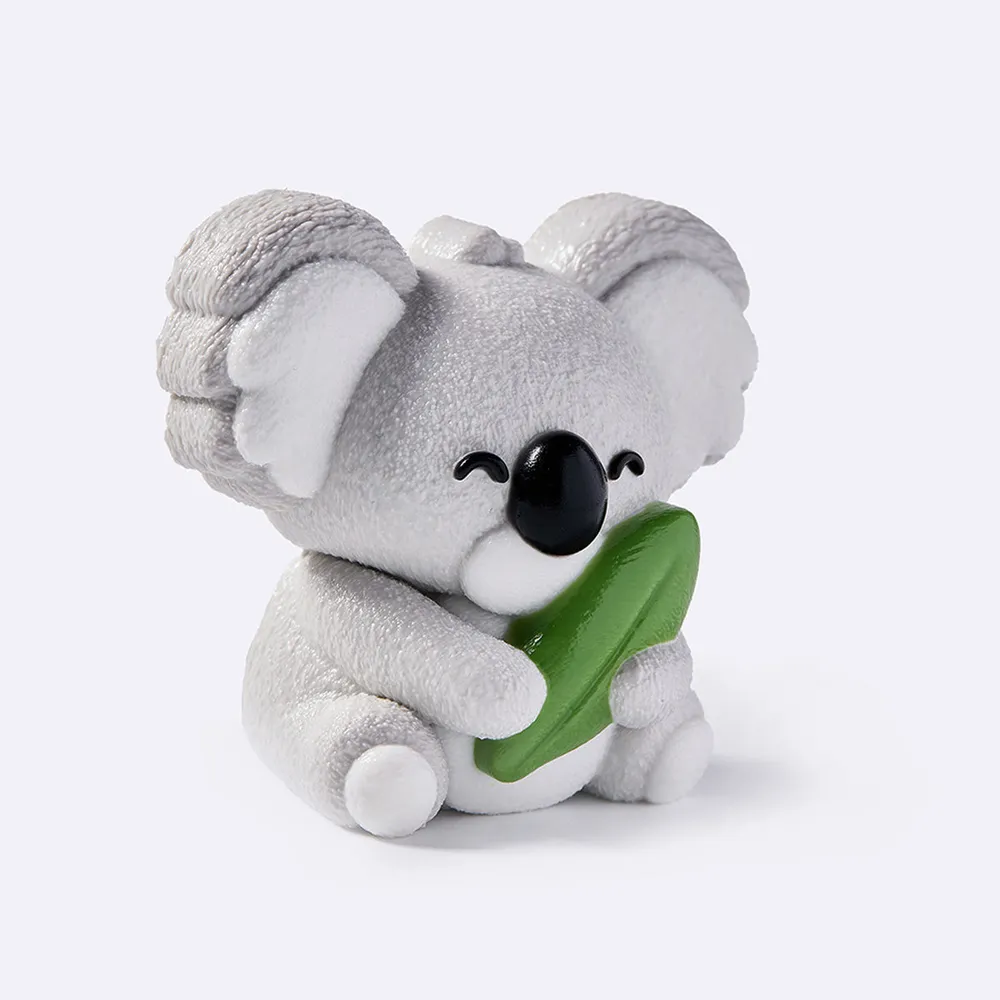 Gray Leaf Hug Koala Squishy