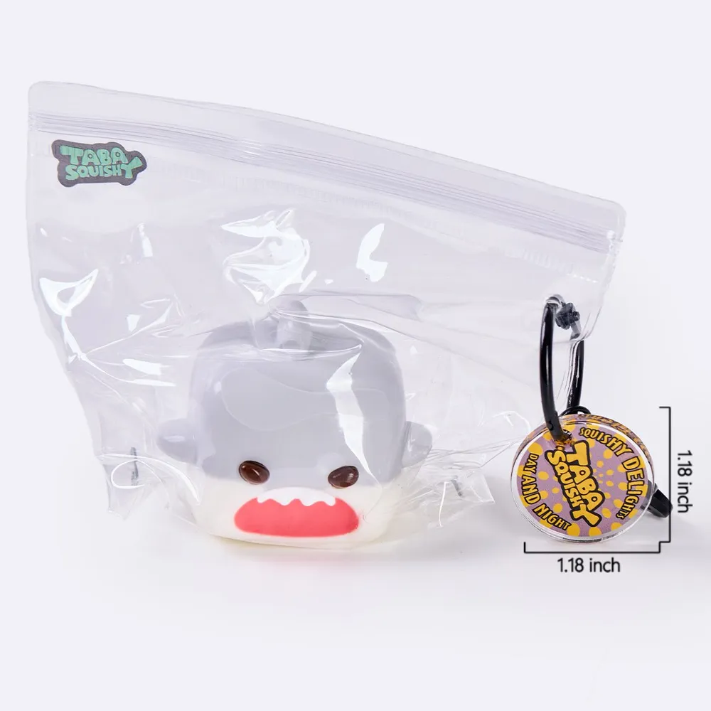 Gray Shark Cube Taba Squishy — photo 2