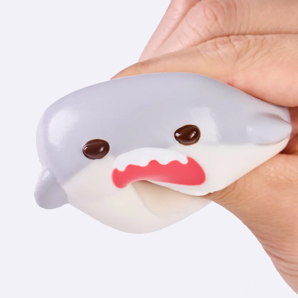 Gray Shark Cube Taba Squishy — photo 3