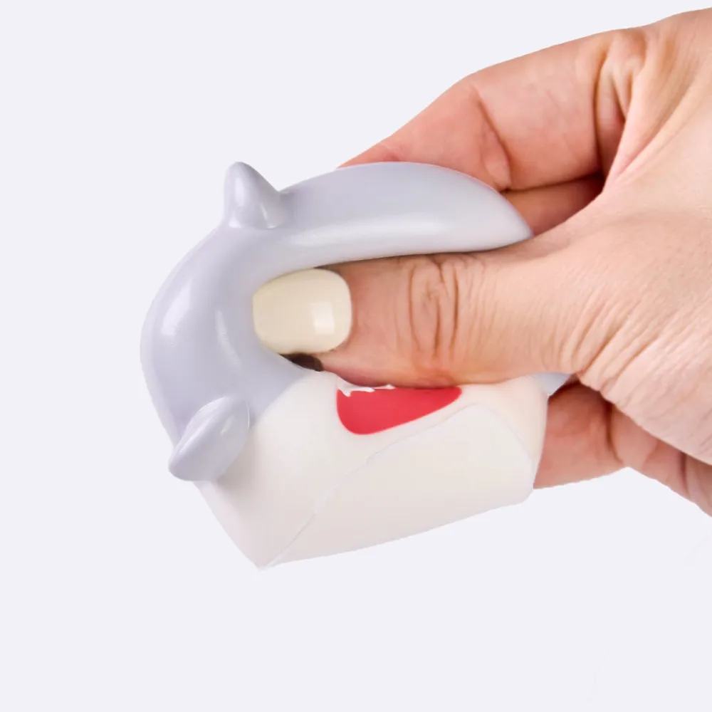 Gray Shark Cube Taba Squishy — photo 4