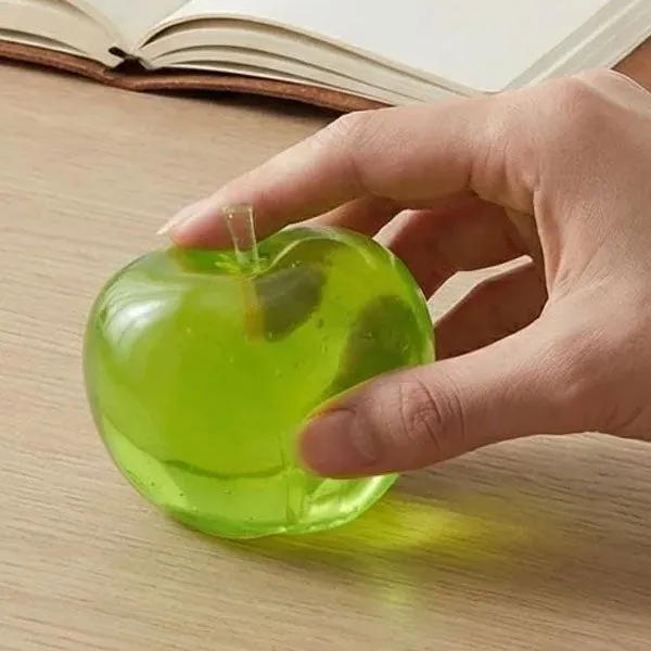 Green Apple Sparkly Maltose Stress Ball Squishies Fidget Toy — photo 2
