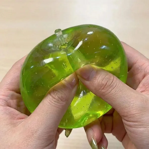 Green Apple Sparkly Maltose Stress Ball Squishies Fidget Toy — photo 3