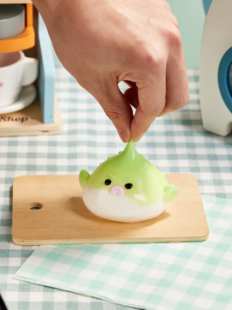 Green Pufferfish Taba Squishy — photo 3