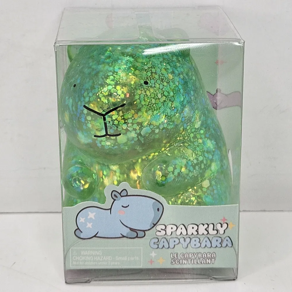 Green Sparkly Capybara Squishy