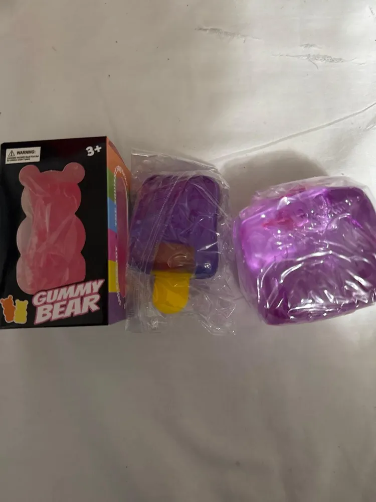 Gummy Bear Popsicle and Cube Squishy