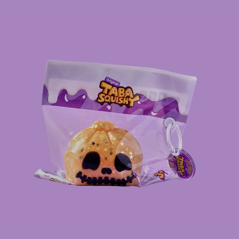 Halloween Pumpkin Skull Dumpling Silicone Taba Squishy 🎃 — photo 6