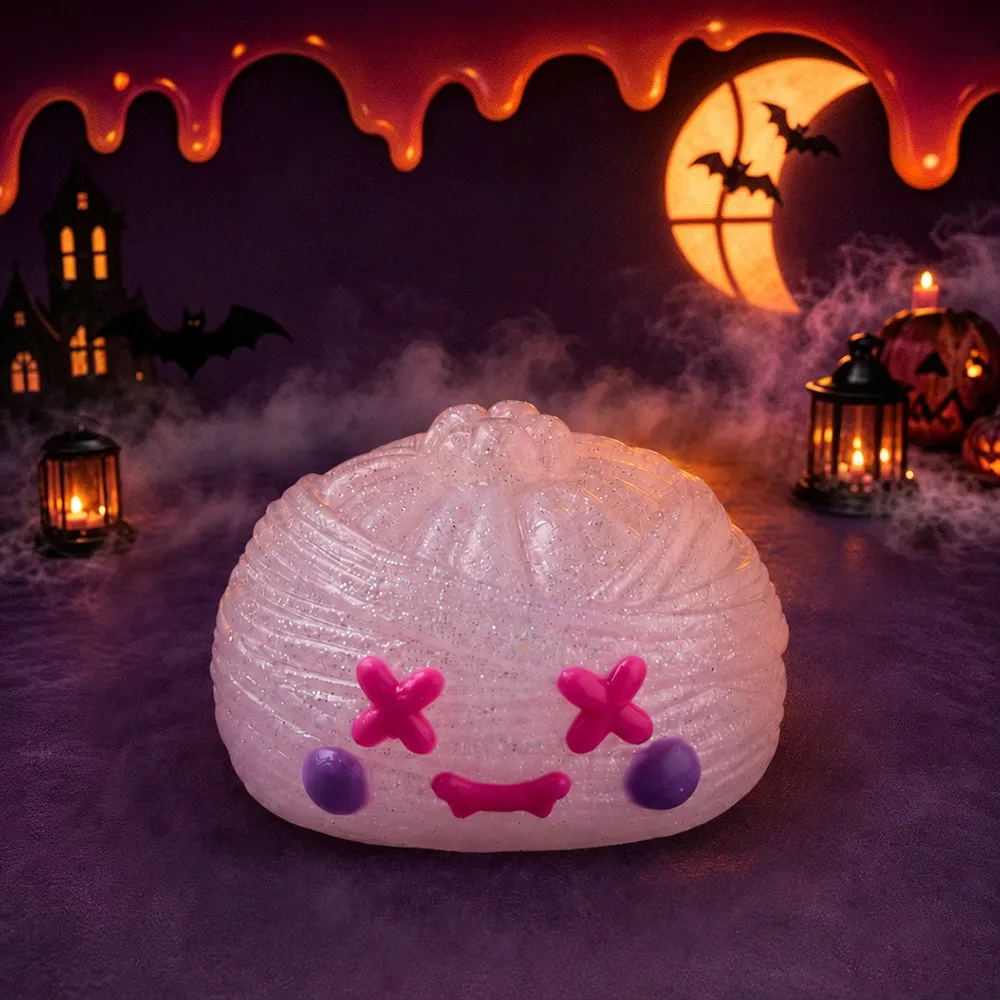 Halloween Stitched Ghost Dumpling Silicone Taba Squishy 👻