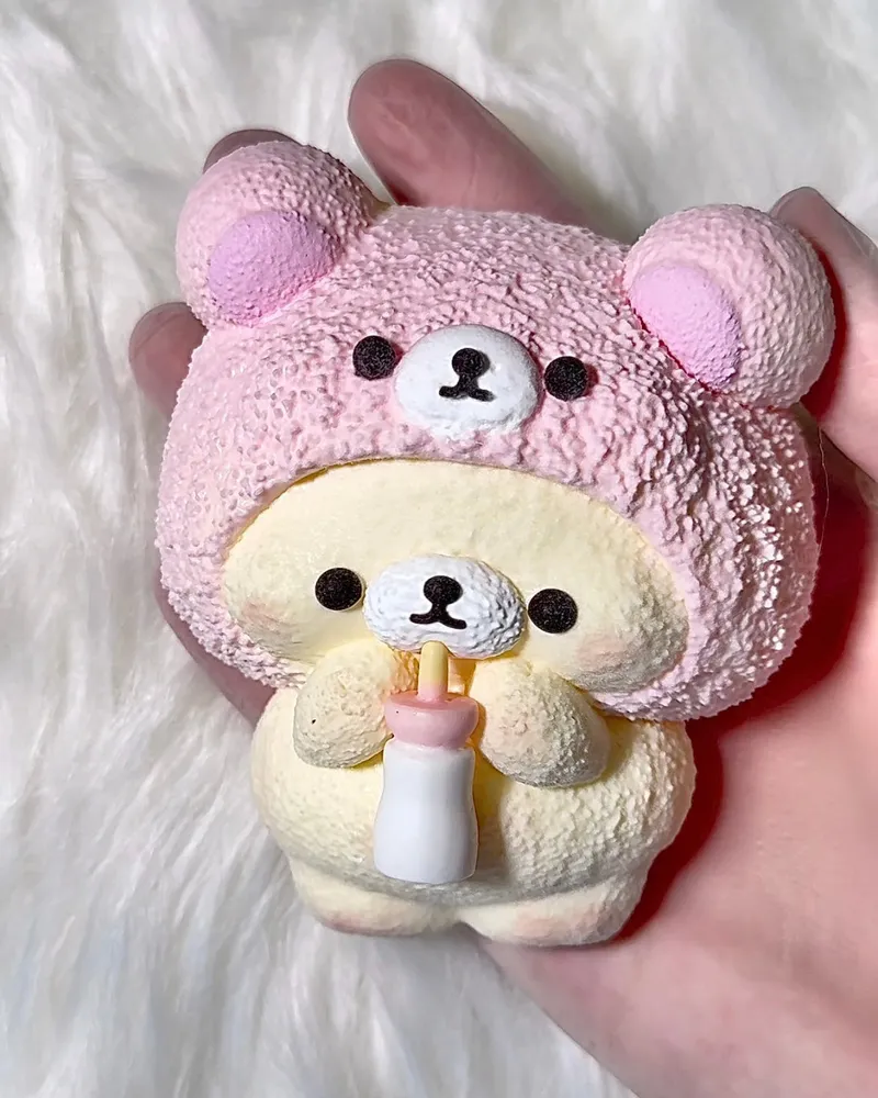 Hat Bear Squishy Stress Relief Decompression Toy — photo 4