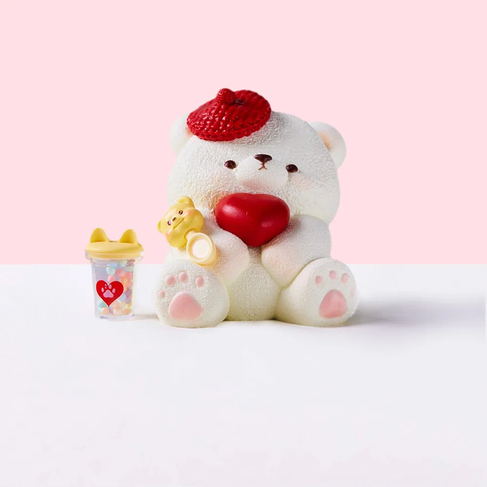 Heart Bear Taba Squishy