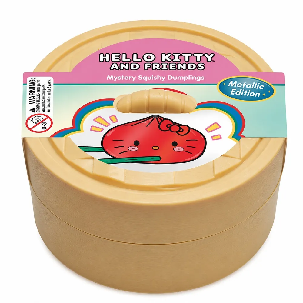 Hello Kitty And Friends Mystery Squishy Dumpling Metallic Series Fidget Toy