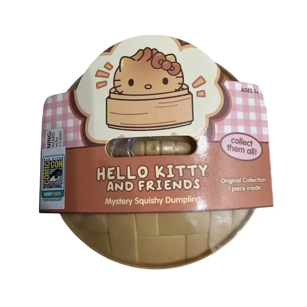 Hello Kitty And Friends Mystery Squishy Dumpling Original Collection Fidget Toy SDCC Exclusive