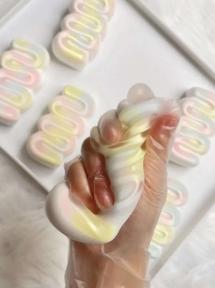 Iridescent Icing Twirl Cream Squishy Stress Relief Decompression Toy — photo 3