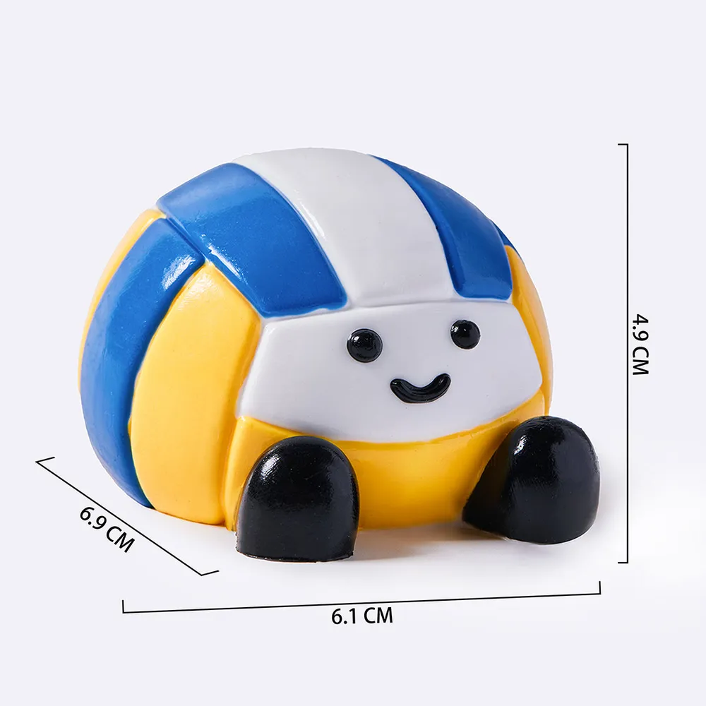 JC Blue & Yellow Volleyball Taba Squishy — photo 2