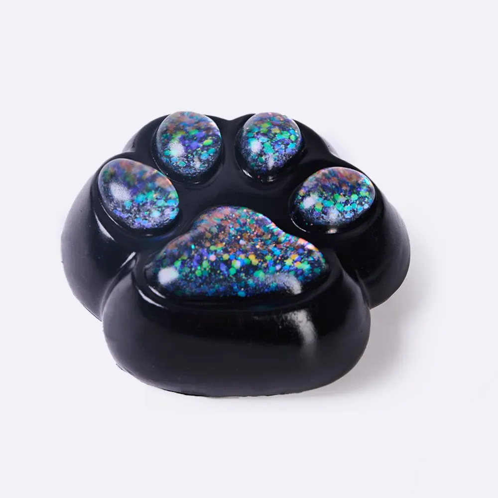 Jumbo Black-bling Paw Taba Squishy