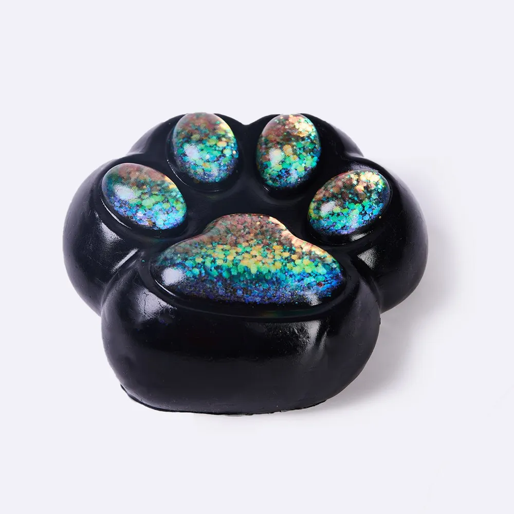 Jumbo Black-bling Paw Taba Squishy