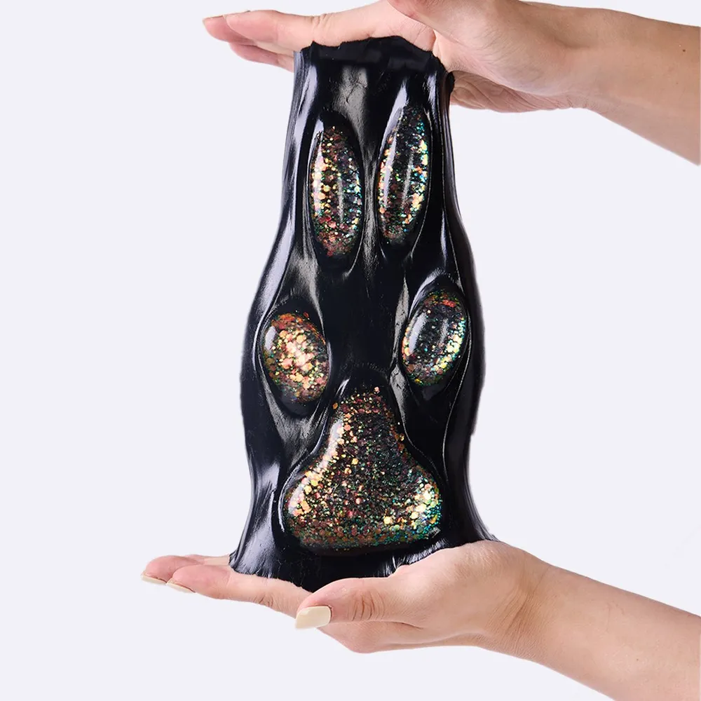 Jumbo Black-bling Paw Taba Squishy — photo 5