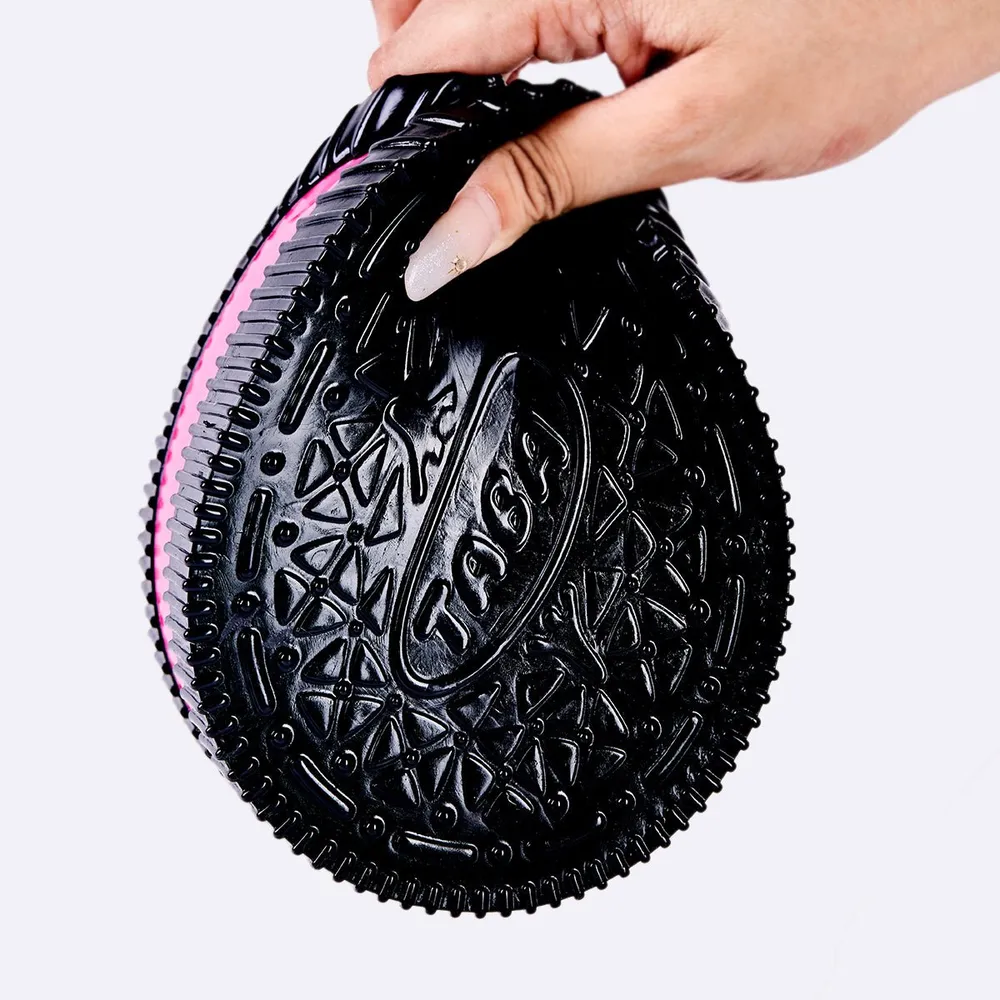 Jumbo Black-fuchsia Sandwich Cookie Taba Squishy — photo 2