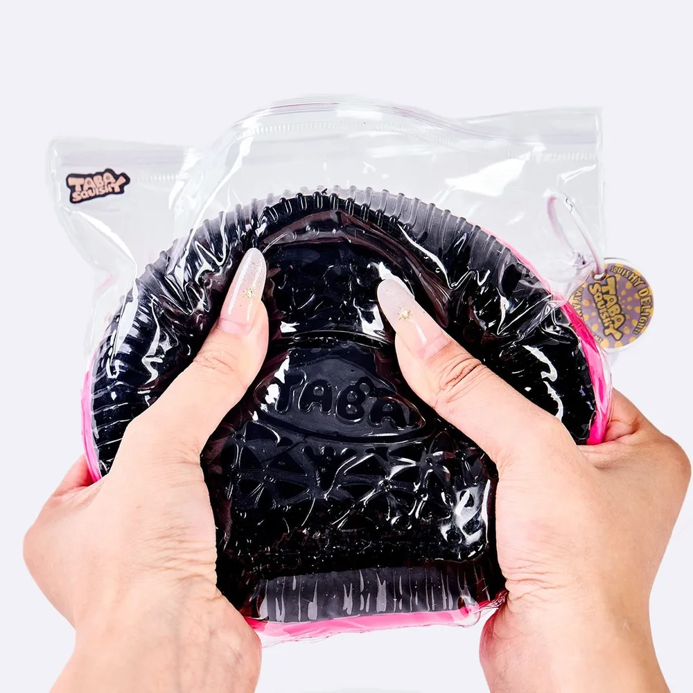 Jumbo Black-fuchsia Sandwich Cookie Taba Squishy — photo 5