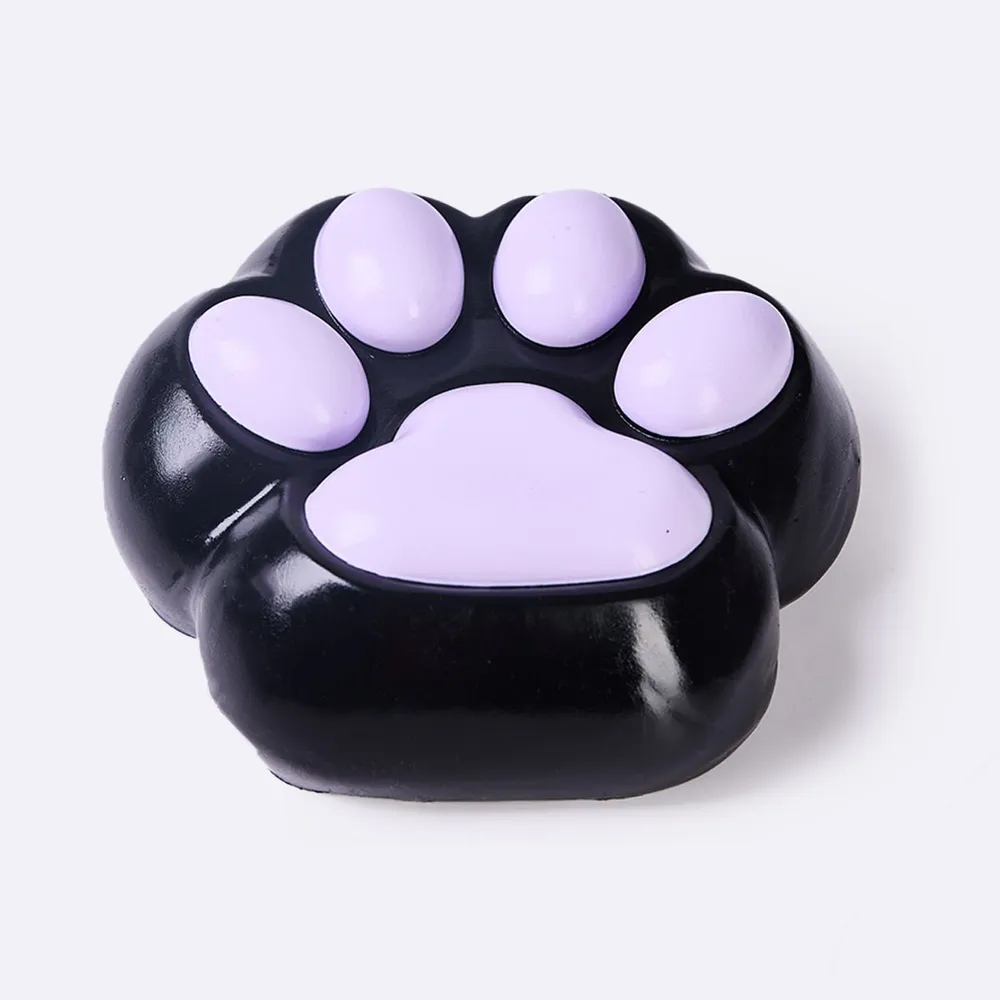 Jumbo Black-purple Paw Taba Squishy