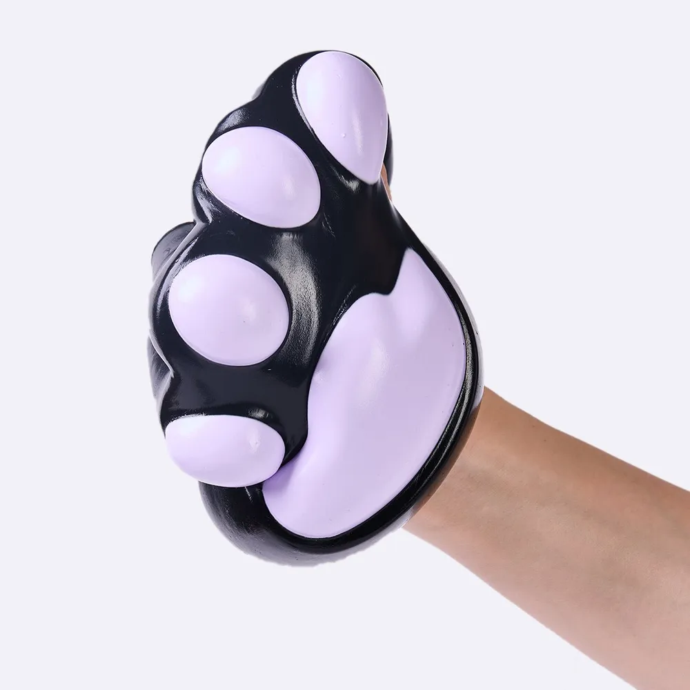 Jumbo Black-purple Paw Taba Squishy — photo 2
