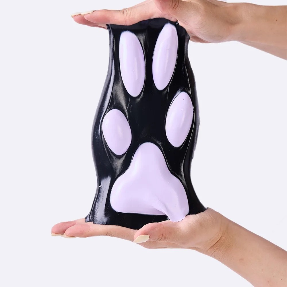 Jumbo Black-purple Paw Taba Squishy — photo 4
