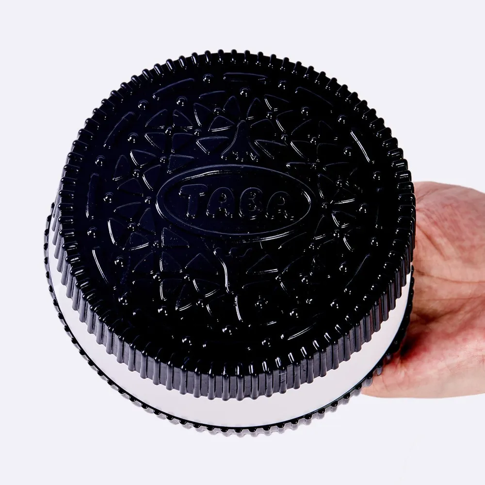 Jumbo Black-white Sandwich Cookie Taba Squishy — photo 4