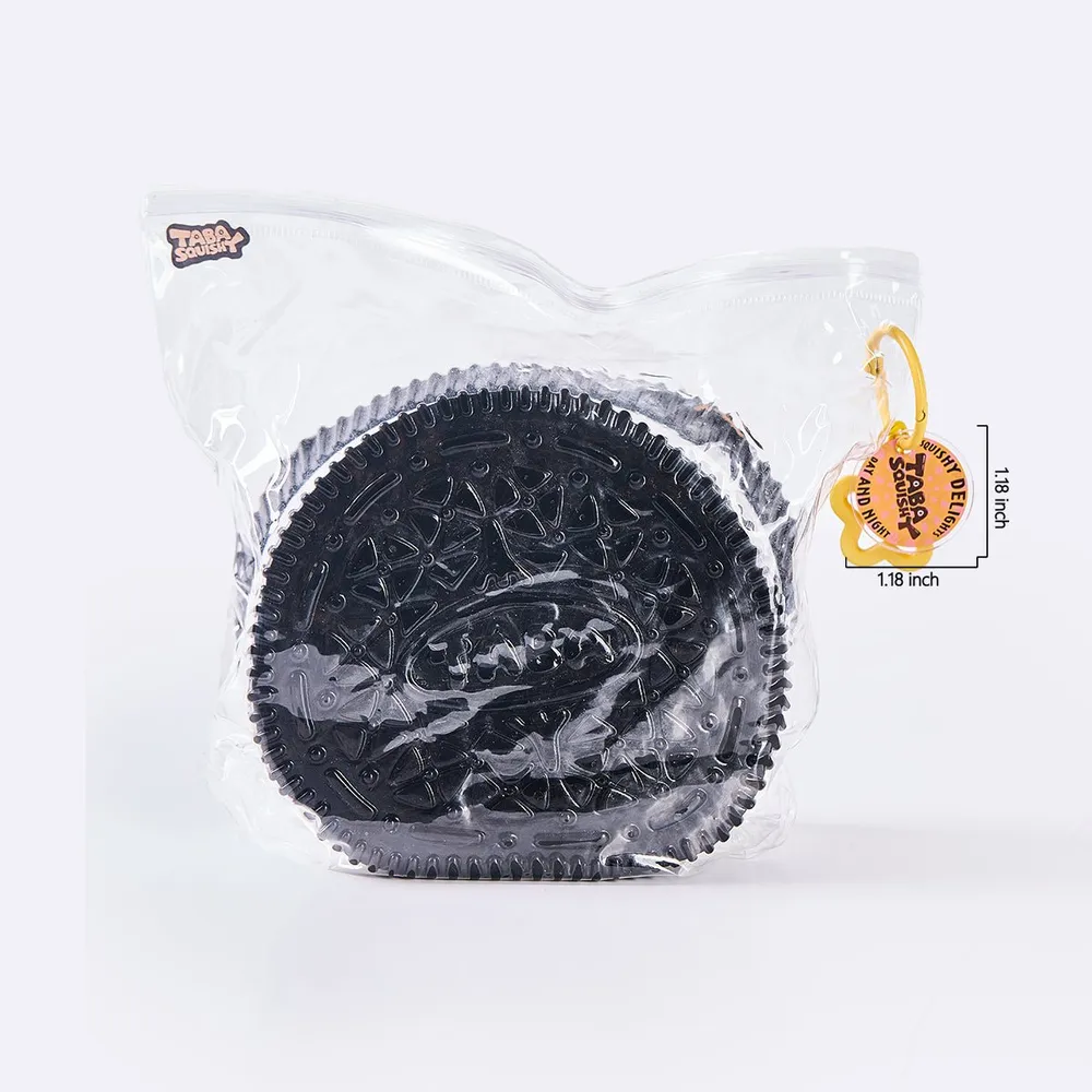 Jumbo Black-white Sandwich Cookie Taba Squishy — photo 6