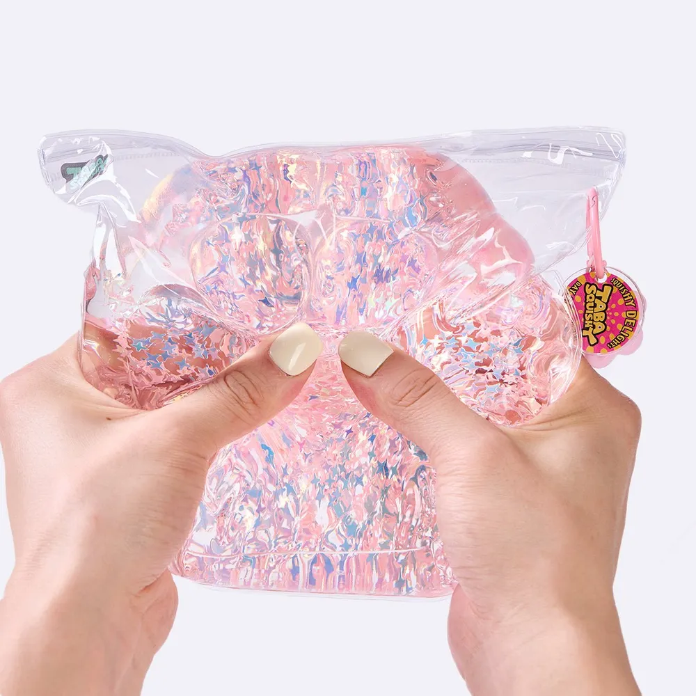 Jumbo Blingbling Transparent-pink Paw Taba Squishy — photo 5