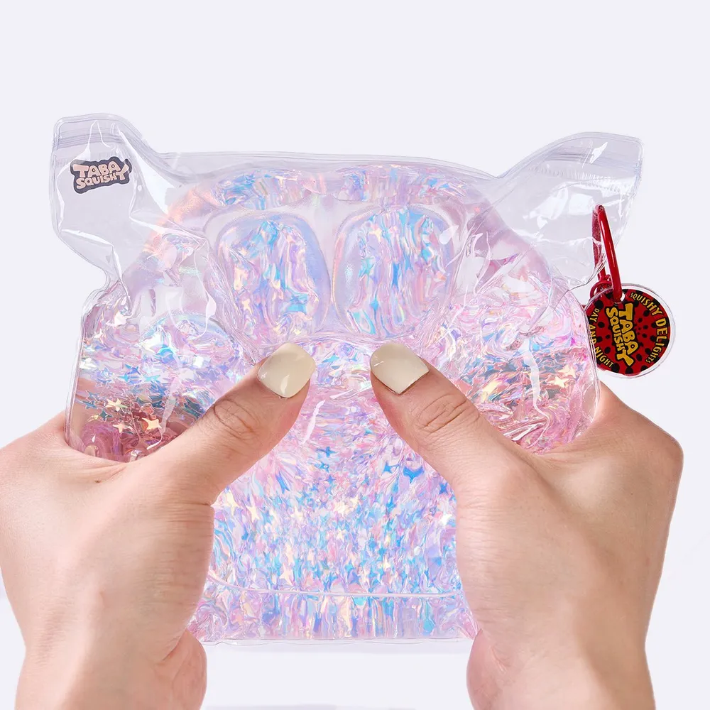 Jumbo Blingbling Transparent-purple Paw Taba Squishy — photo 5