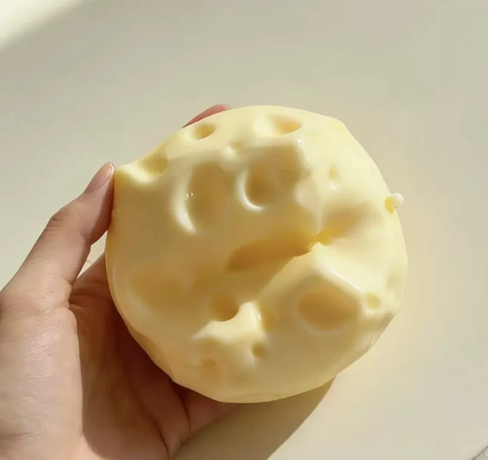 Jumbo Cheese Vaseline Stress Ball Squishy Stress Relief Decompression Toy