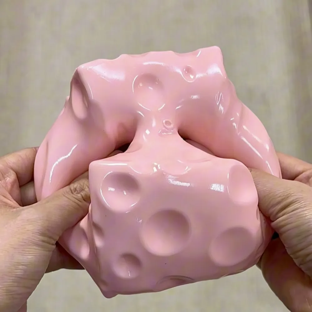 Jumbo Cheese Vaseline Stress Ball Squishy Stress Relief Fidget Toy — photo 6
