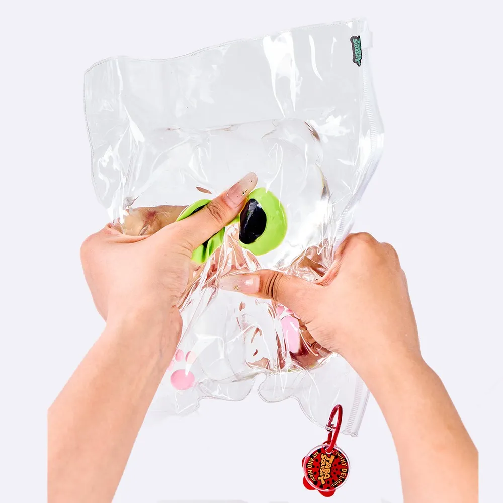 Jumbo Clear Cat Kitten Taba Squishy — photo 5