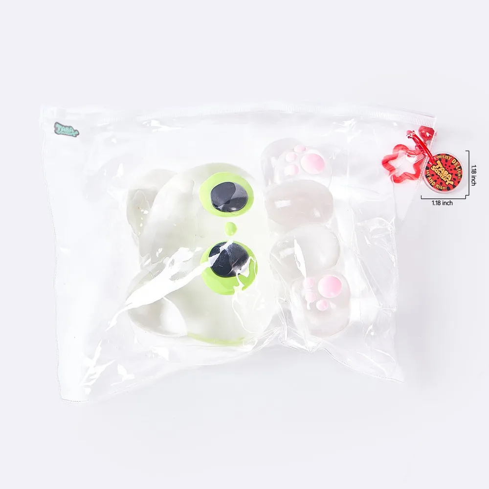 Jumbo Clear Cat Kitten Taba Squishy — photo 6