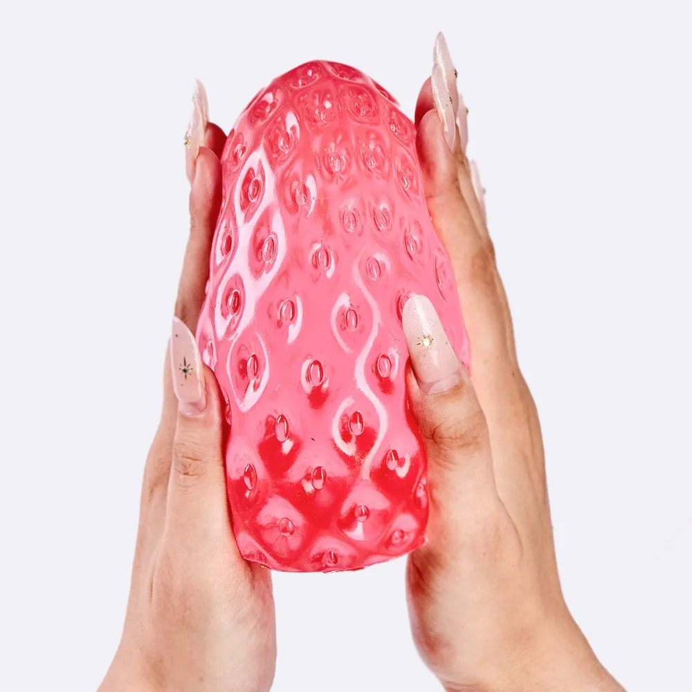 Jumbo Clear-red Strawberry Taba Squishy — photo 2