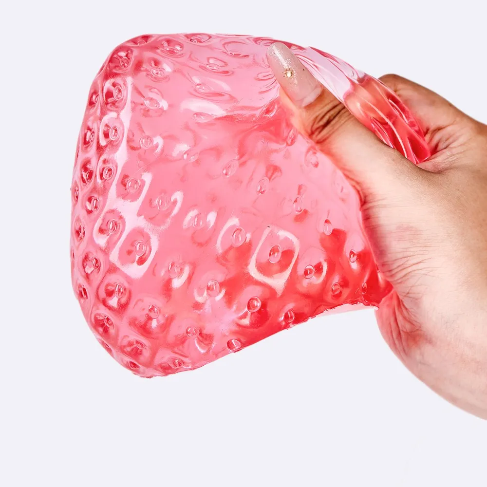 Jumbo Clear-red Strawberry Taba Squishy — photo 3