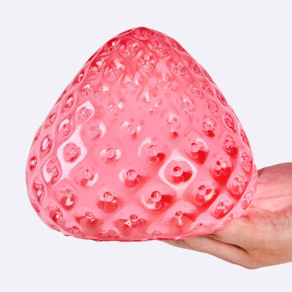 Jumbo Clear-red Strawberry Taba Squishy — photo 4