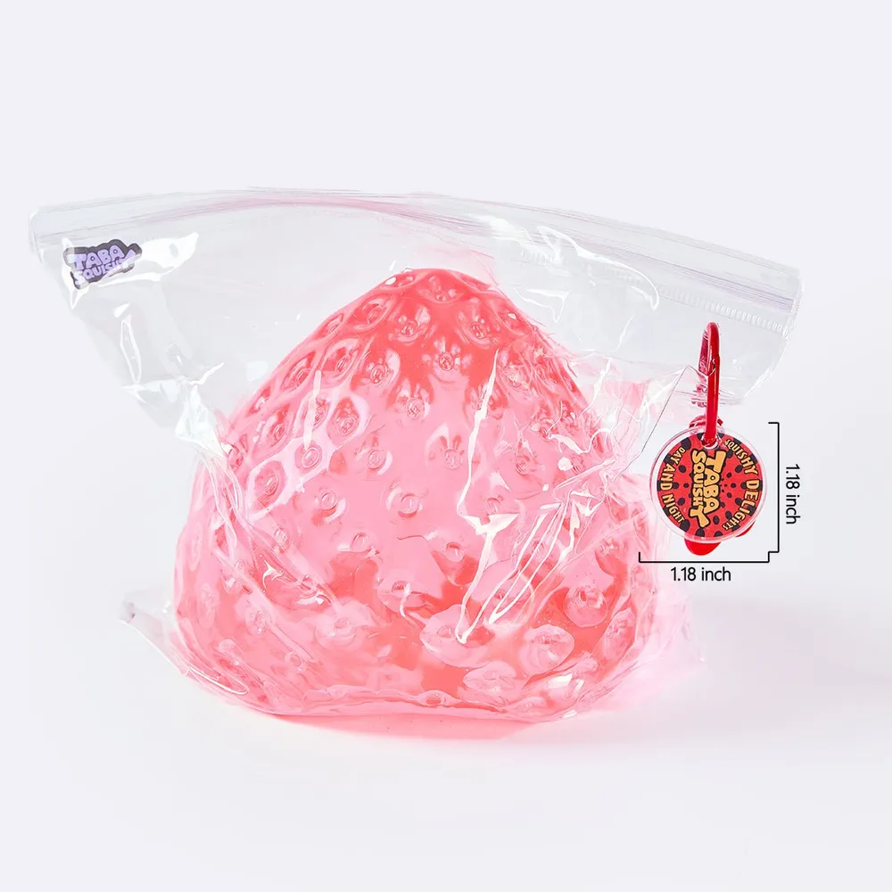 Jumbo Clear-red Strawberry Taba Squishy — photo 6