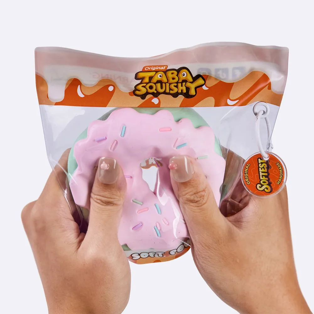 Jumbo Pink Mint Donut Taba Squishy — photo 4