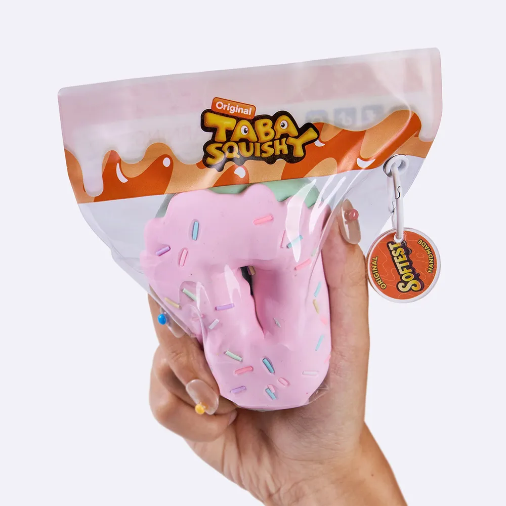 Jumbo Pink Mint Donut Taba Squishy — photo 5