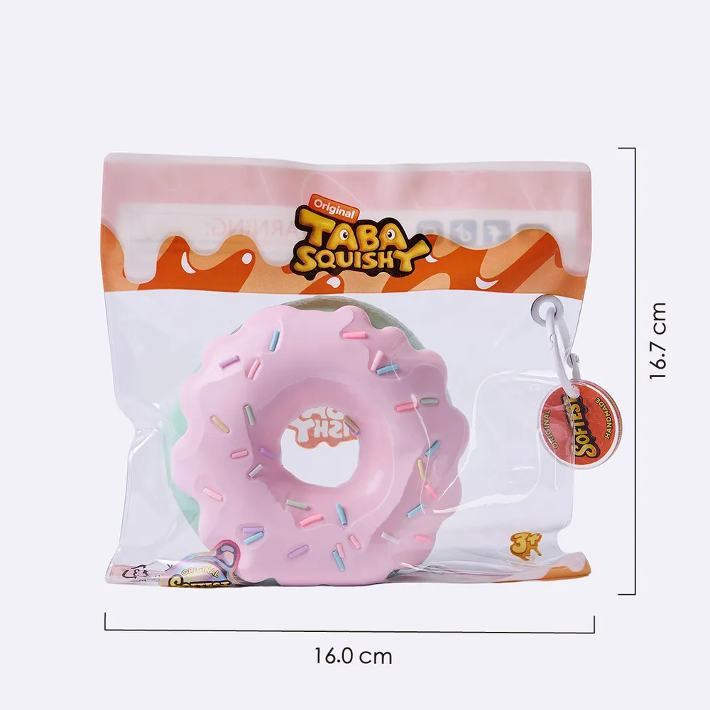Jumbo Pink Mint Donut Taba Squishy — photo 6