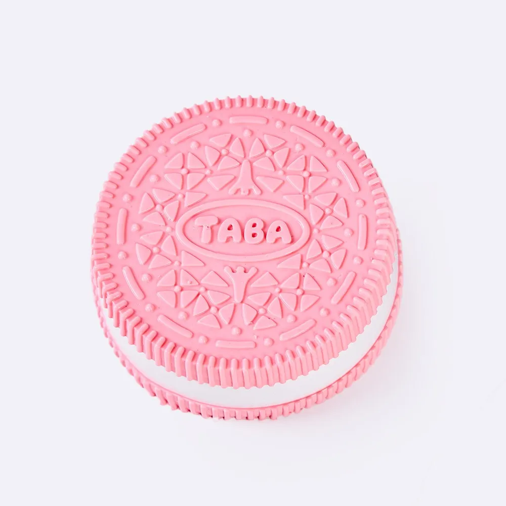 Jumbo Pink-white Sandwich Cookie Taba Squishy