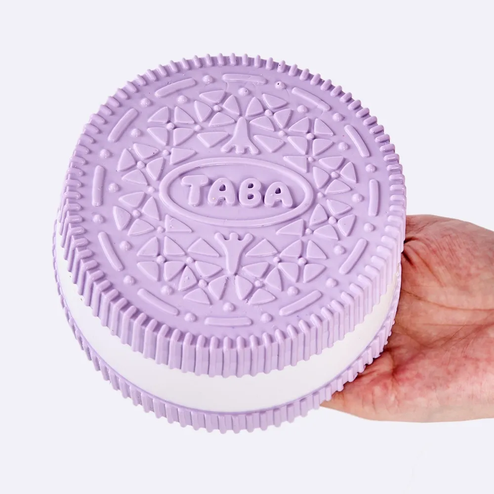Jumbo Purple-white Sandwich Cookie Taba Squishy — photo 4