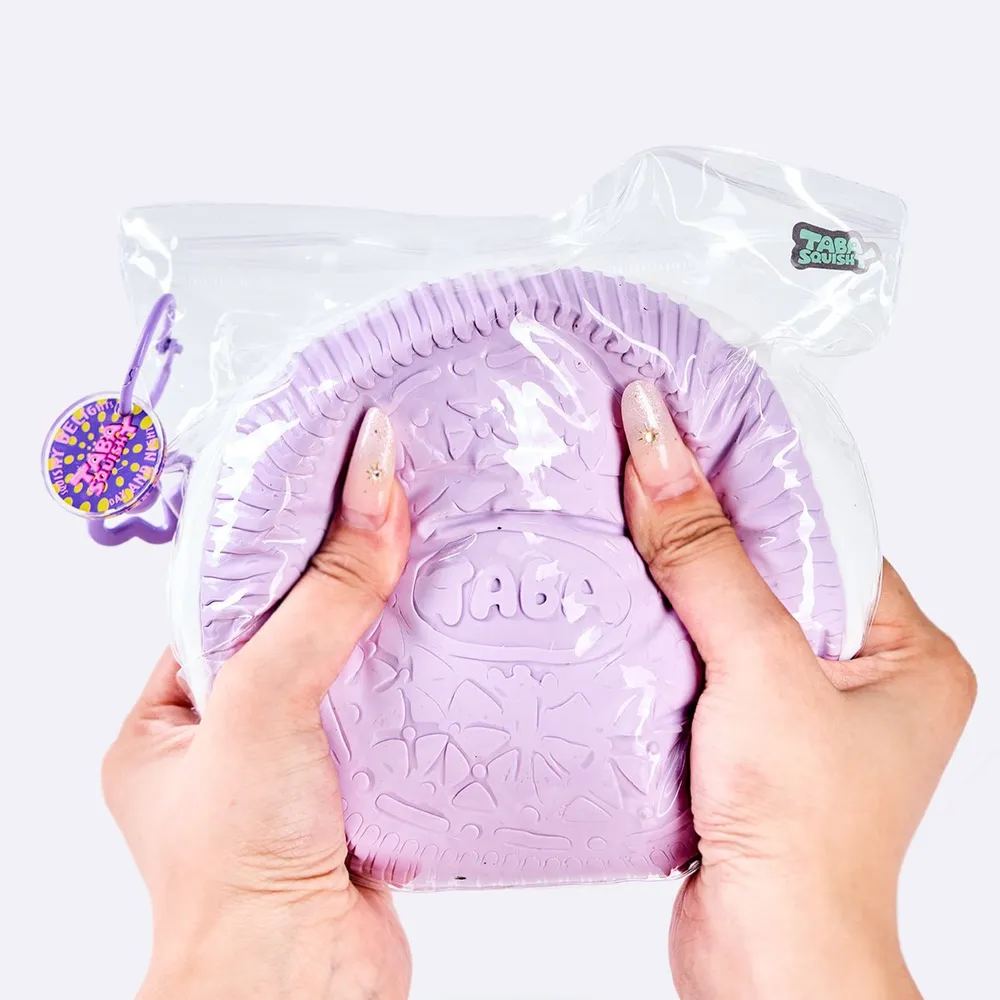 Jumbo Purple-white Sandwich Cookie Taba Squishy — photo 5