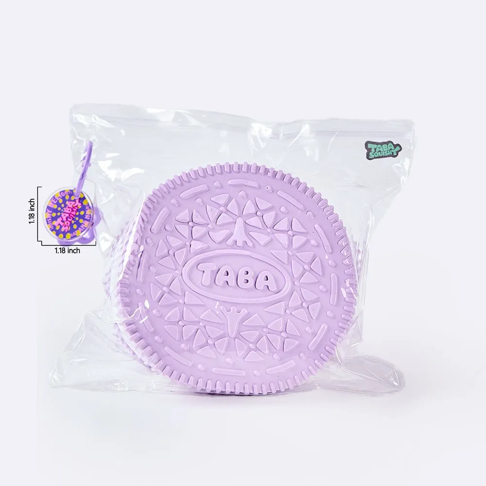 Jumbo Purple-white Sandwich Cookie Taba Squishy — photo 6