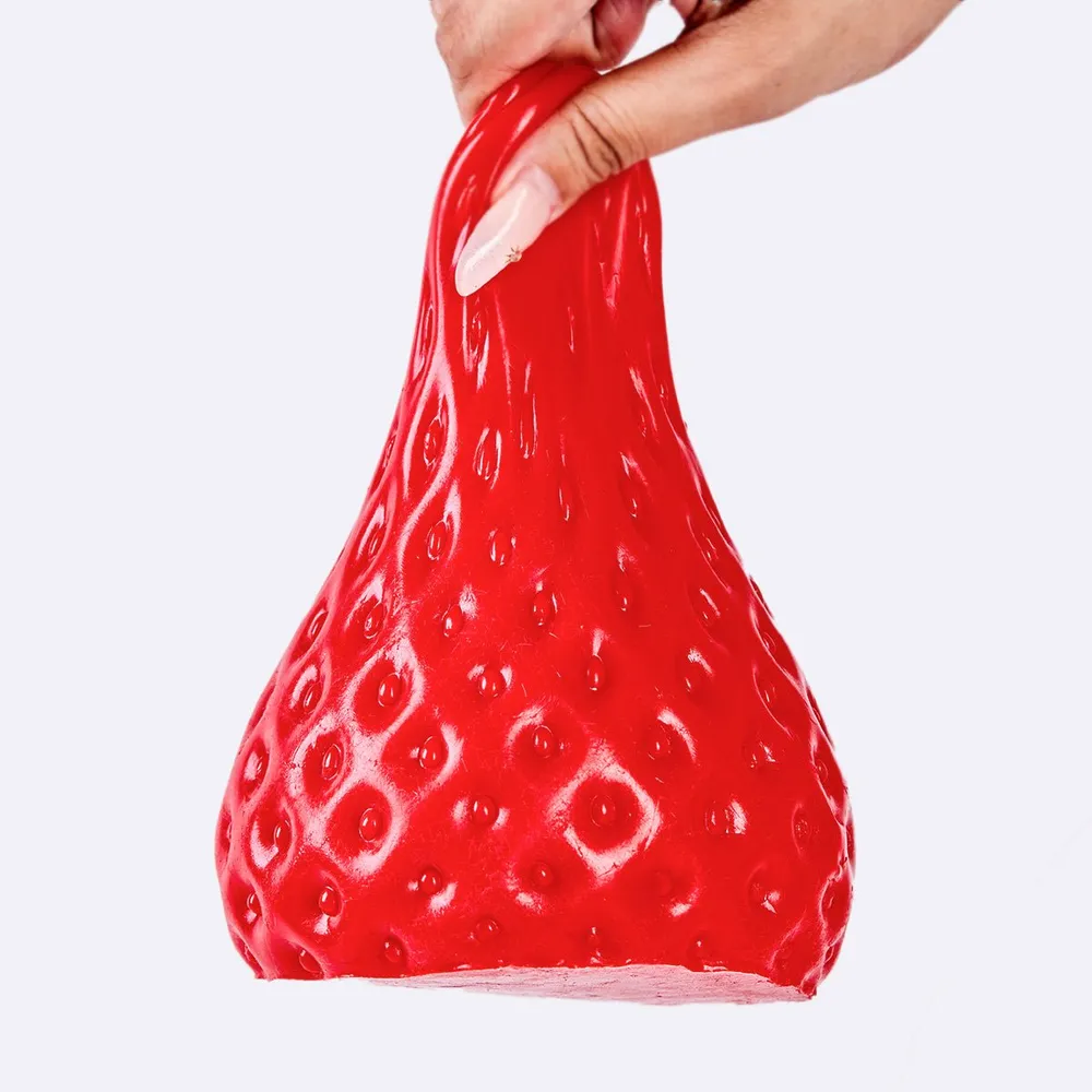 Jumbo Red Strawberry Taba Squishy — photo 3