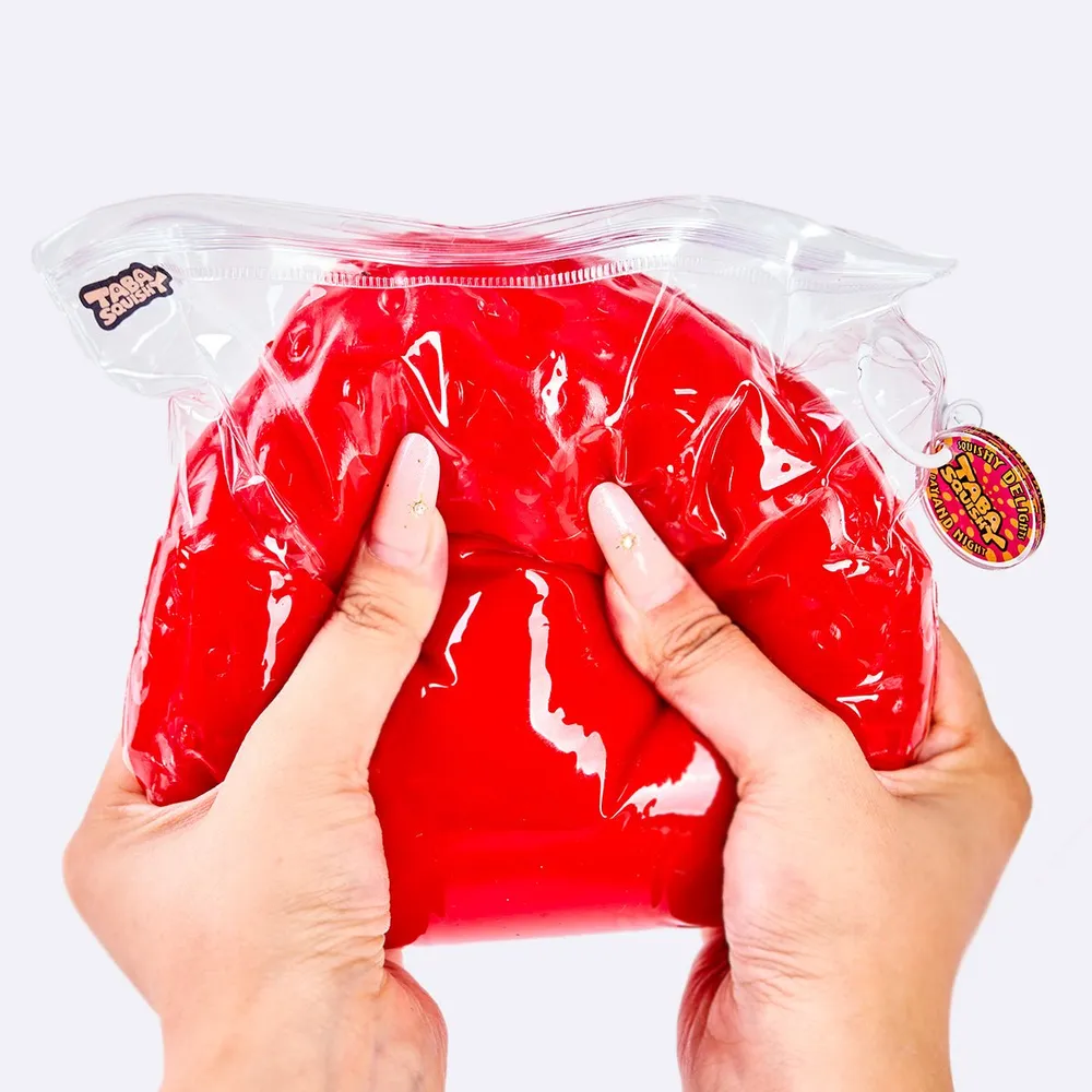 Jumbo Red Strawberry Taba Squishy — photo 5