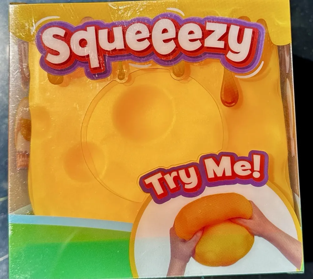 Jumbo Squeeezy Cheese Yellow Squishy
