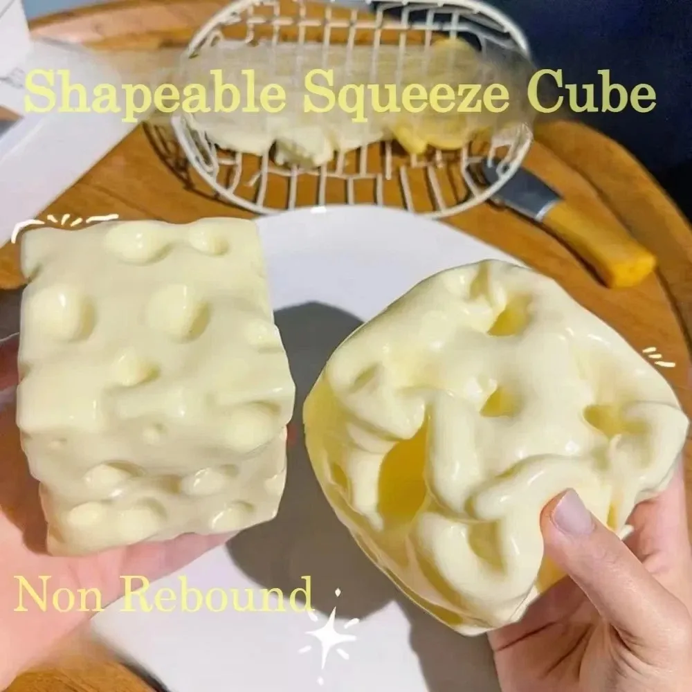 Jumbo Squishy Cheese Block